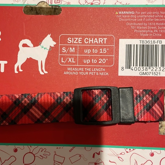 Holiday pet collar and bandana set NWT Host Pick - Picture 4 of 4
